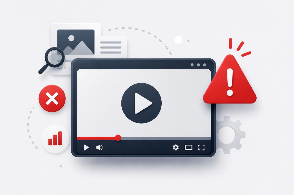 Errores comunes en SEO para videos y soluciones